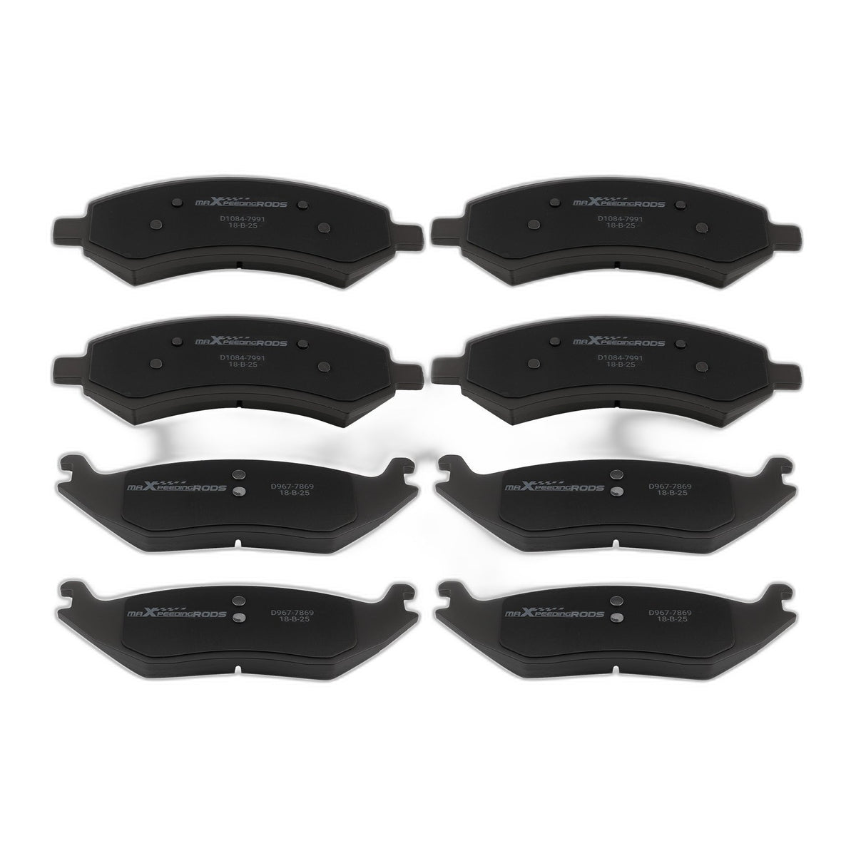 Ceramic Brake Pads Set Front Rear For Ram 1500 2011-2018 P-1084 P-967