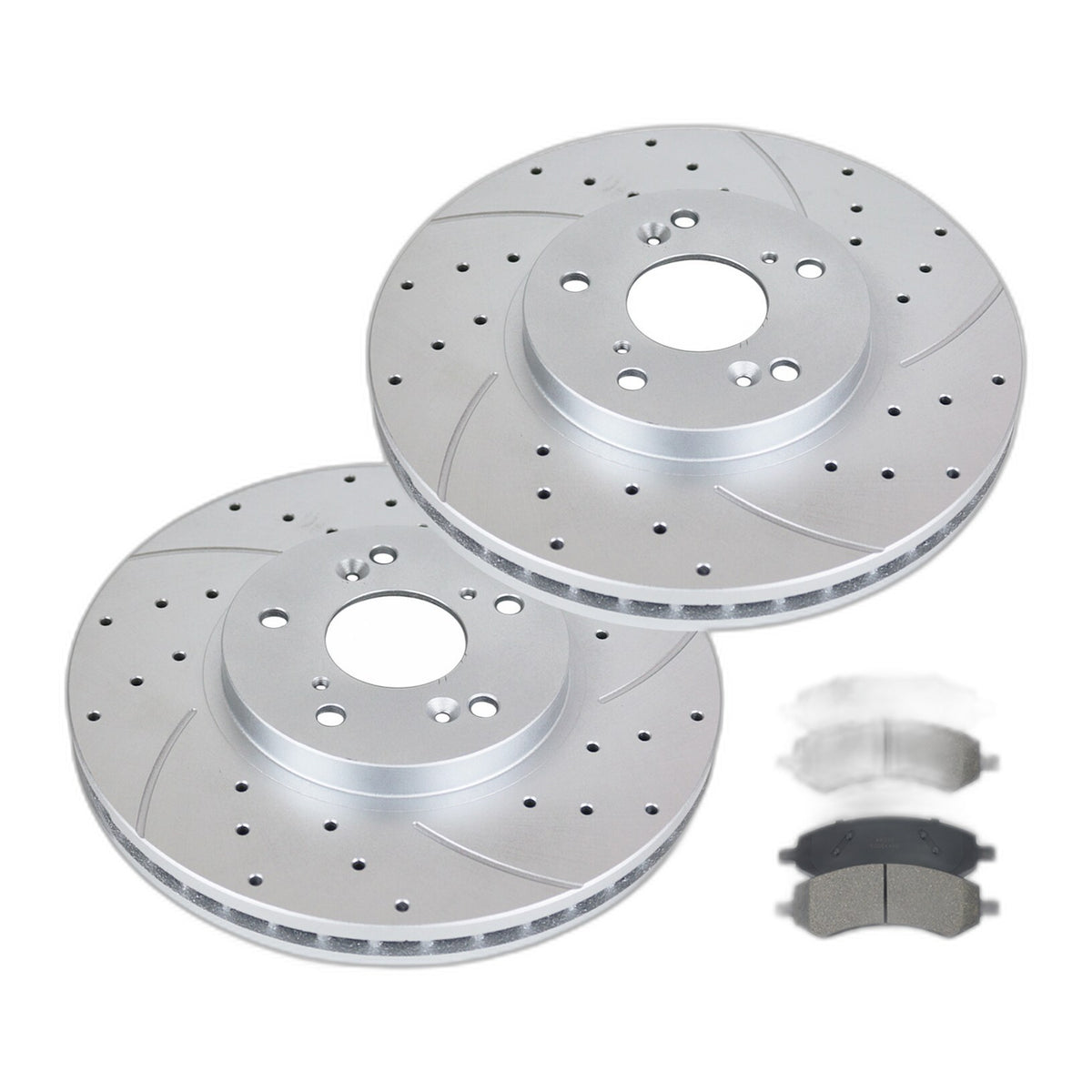 for Honda Accord 2003-2017 282mm Front Drilled Brake Rotors Pads Kit Brakes