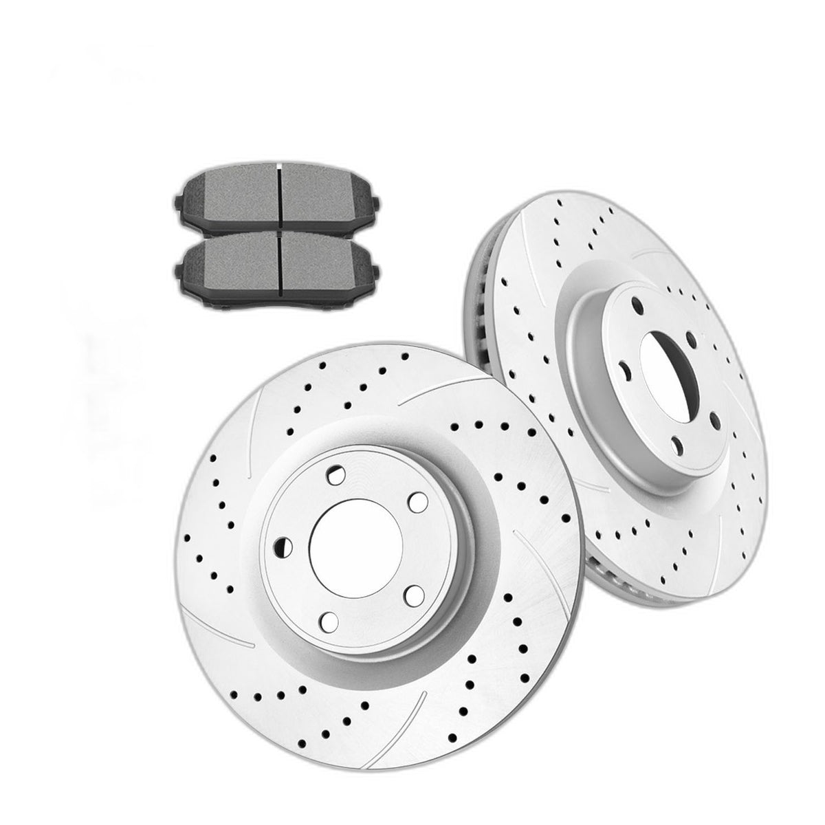 Front Brake Rotors Pads Kit for Ford Edge 2007-2014 MKX 2007-2015 Slotted