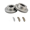 Front Brake Rotors & Front Brake Pads Slotted Ceramic 346mm Fits 05-07 F250 6.0