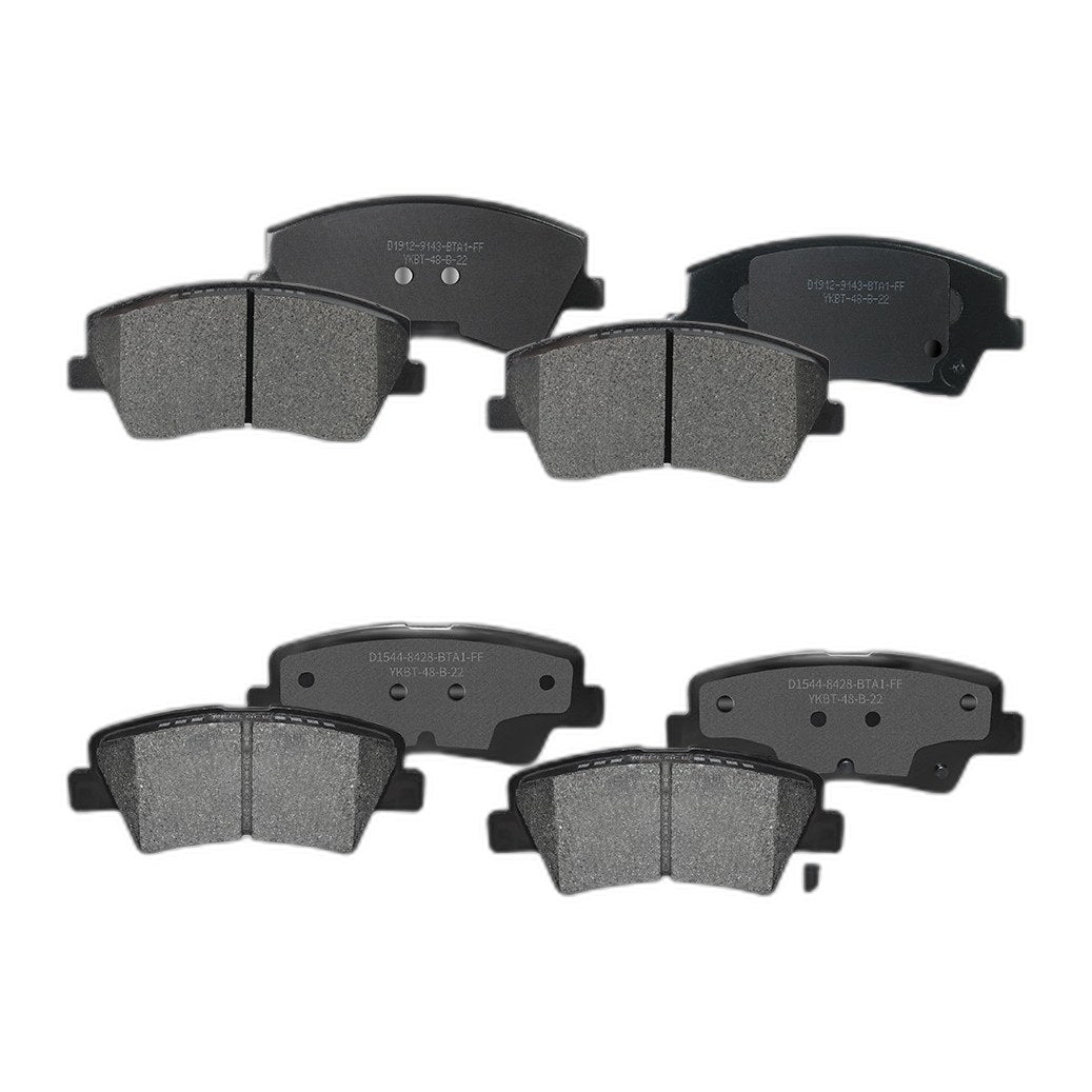 Front And Rear Ceramic Brake Pads Set For Hyundai Elantra Ioniq Kia Niro