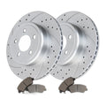REAR Brake Rotors Pads Kit for Chrysler 300 2005-2023 5.7L or AWD V6 Drilled