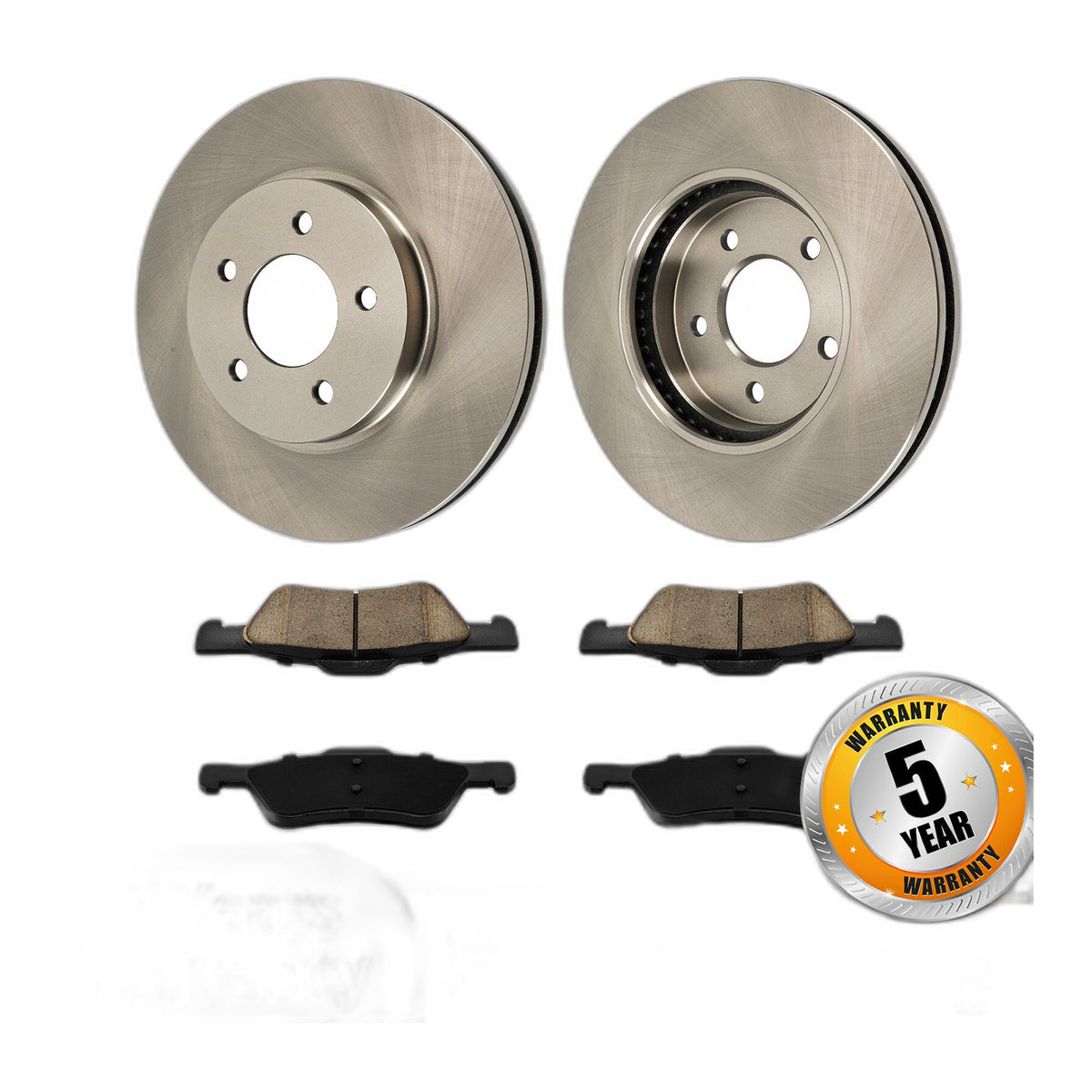 Front Disc Brake Rotors & Pads Kit For Ford Escape Mazda Tribute 2005-2012