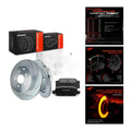 A-Premium 12.13 inch Rear Brake Rotors & Ceramic Pads Kit 6-Pack