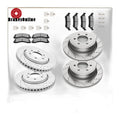 Front and Rear Brake Rotors Pads Kit for 12-17 Ford F-150 Drilled Slotted Brakes