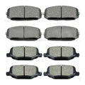 Front Rear Ceramic Brake Pads 8 Pieces Set for 2011-2014 Ford Edge,for 2011