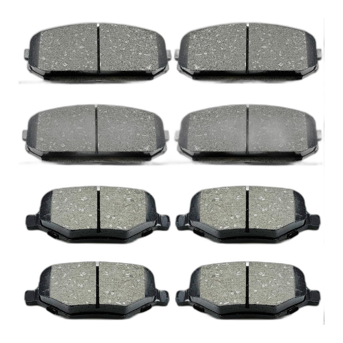 Front Rear Ceramic Brake Pads 8 Pieces Set for 2011-2014 Ford Edge,for 2011