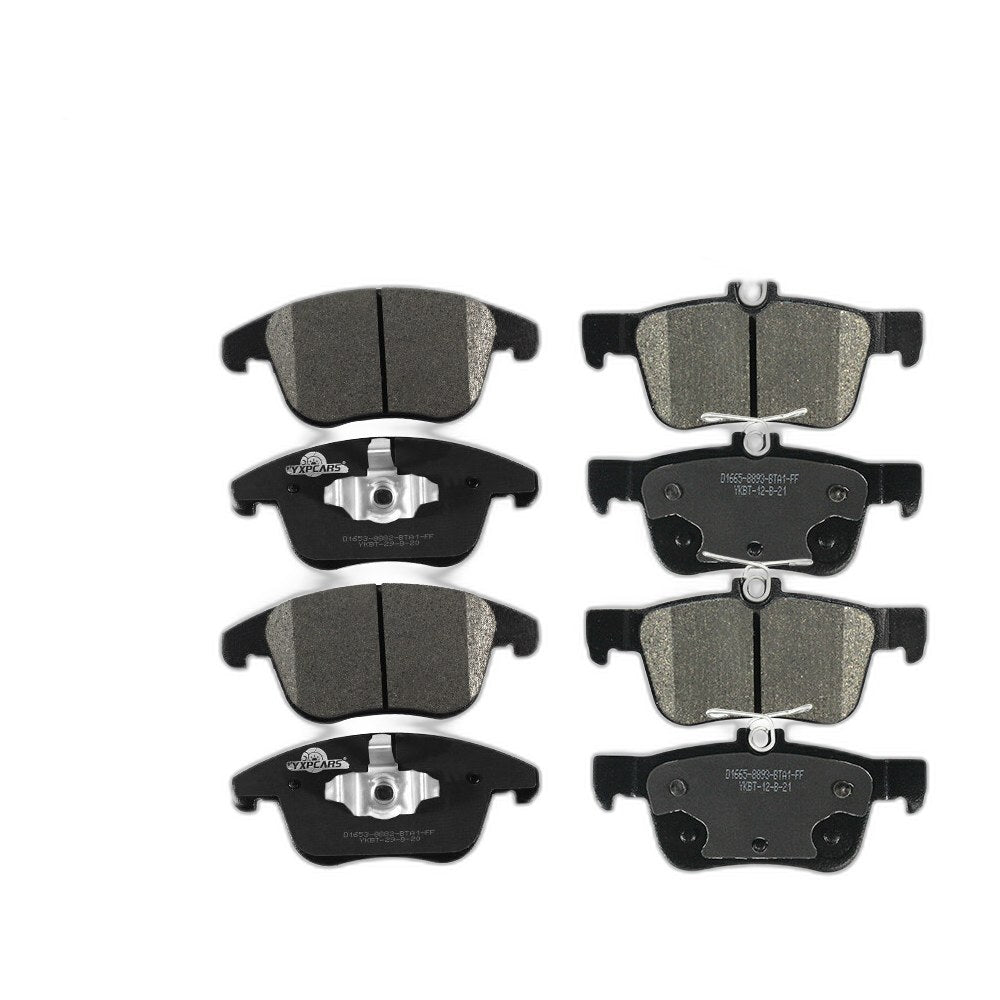 Front & Rear Ceramic Brake Pads For 2013-2020 Lincoln MKZ 2013-2019 Ford Fusion