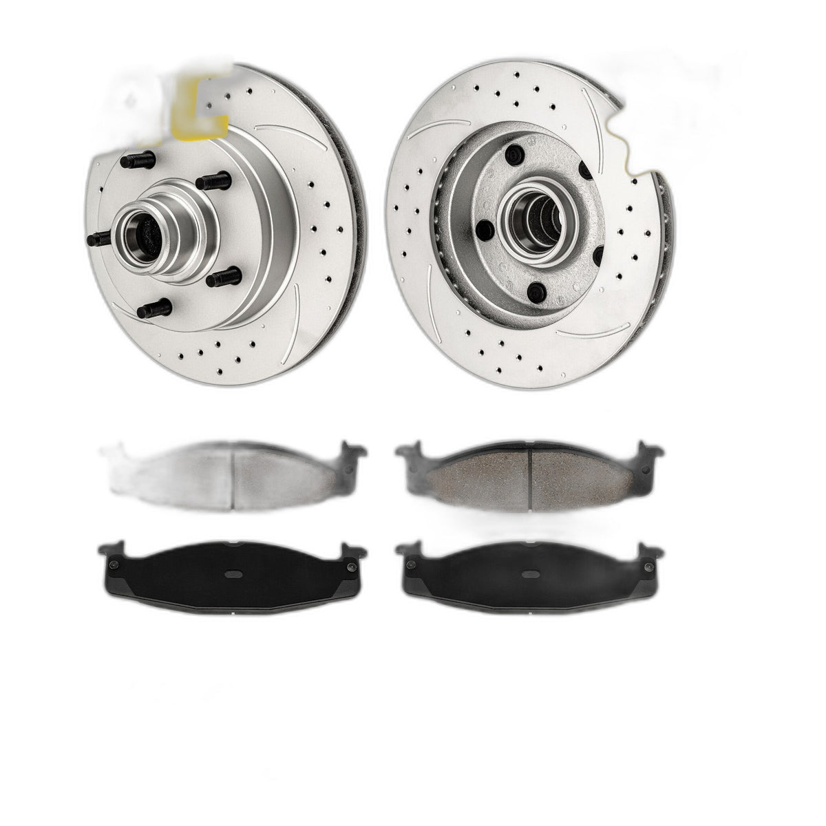 Front Ceramic Brake Pads & Rotors Kit For Ford F-150 Truck & E-150 Econoline
