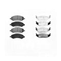 Front Rear Ceramic Brake Pads Set for 2006 - 2016 2017 2018 Dodge Ram 1500 5 Lug