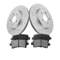 Rear Brake Pads And Rotors Kit Vented Compatible With Chevrolet Malibu