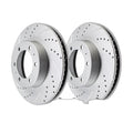 Front Drilled Rotors + Brake Pads for Toyota Tacoma 4Runner FJ Cruiser 6 LUGS