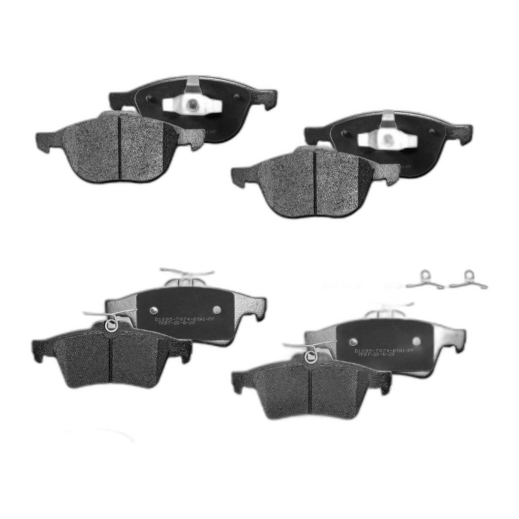 Front And Rear Ceramic Brake Pads Set For Ford Ecosport Focus C-Max Mazda Volvo