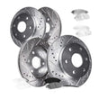 Front Rear Disc Brake Rotors & Ceramic Brake Pads Kit for 2012 - 2020 Ford F-150