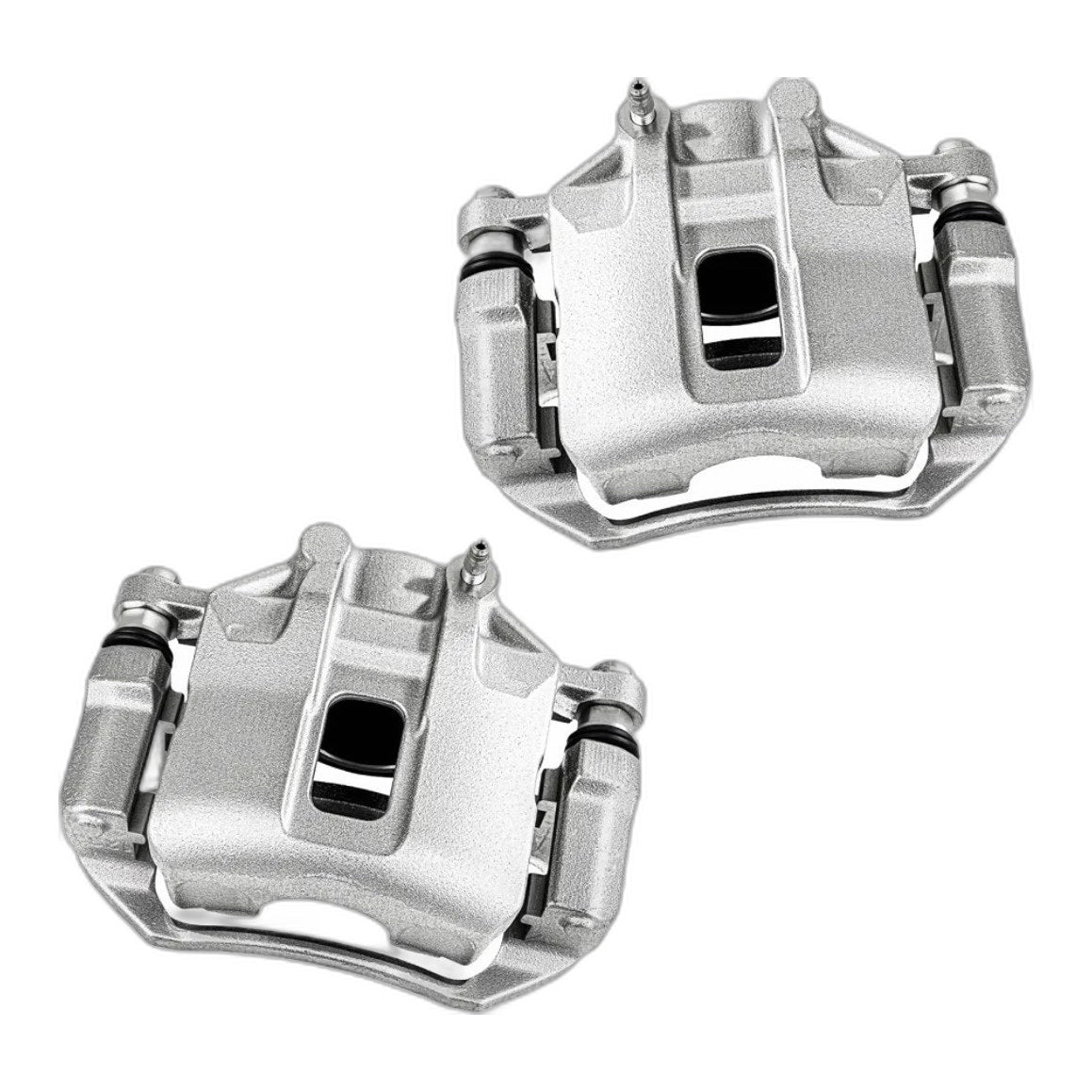 Pair Front Brake Caliper with Bracket for Kia Rio Hyundai Accent 2006-2011