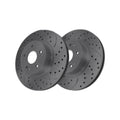 Rear Drilled Slotted Brake Rotors Pair for Honda Accord 2025