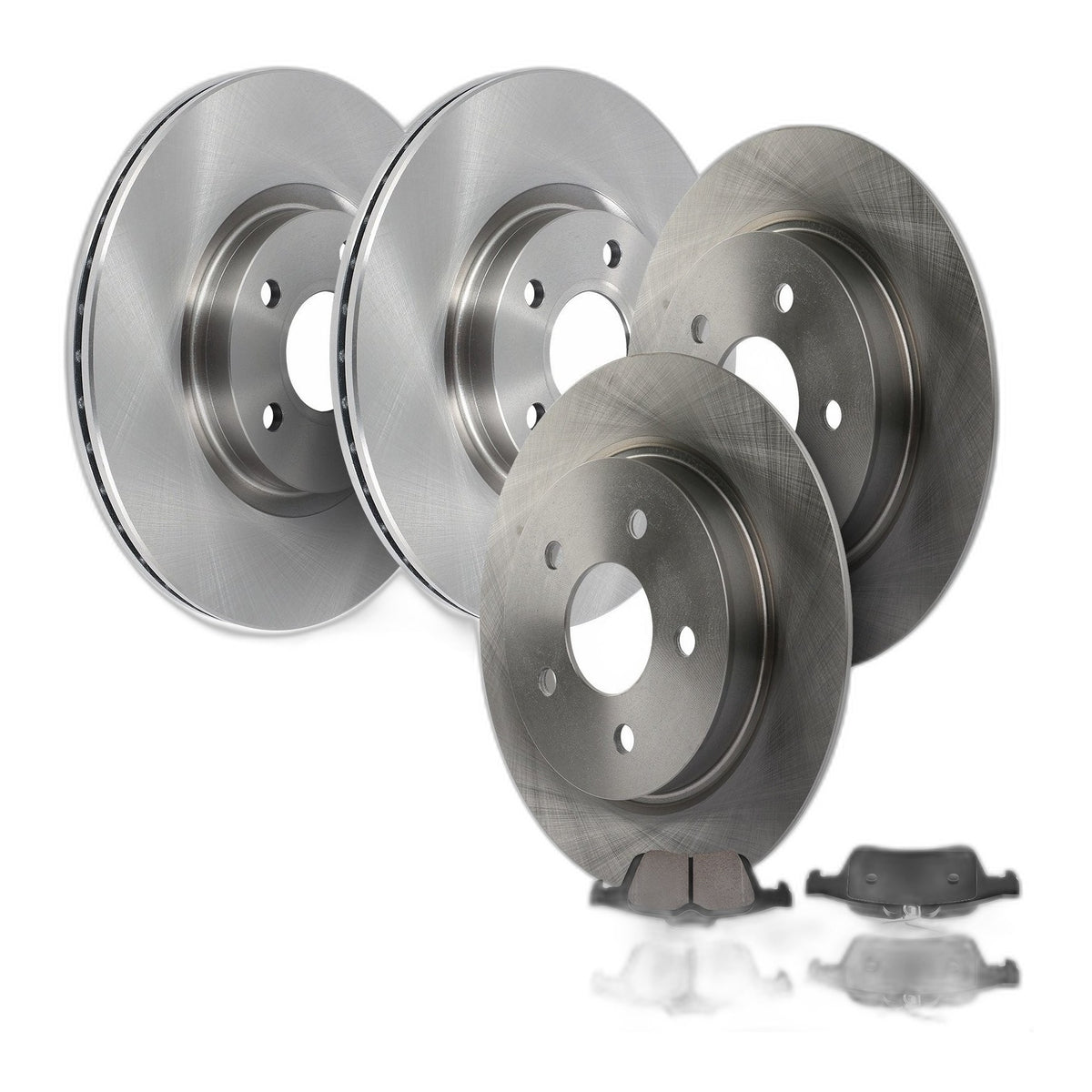 Front And Rear Brake Rotors & Pads For Ford Escape 2013 2014 2015 2016