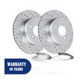 REAR Brake Rotors Pads Kit for Dodge Charger 2006-20 Slotted Drilled Brakes