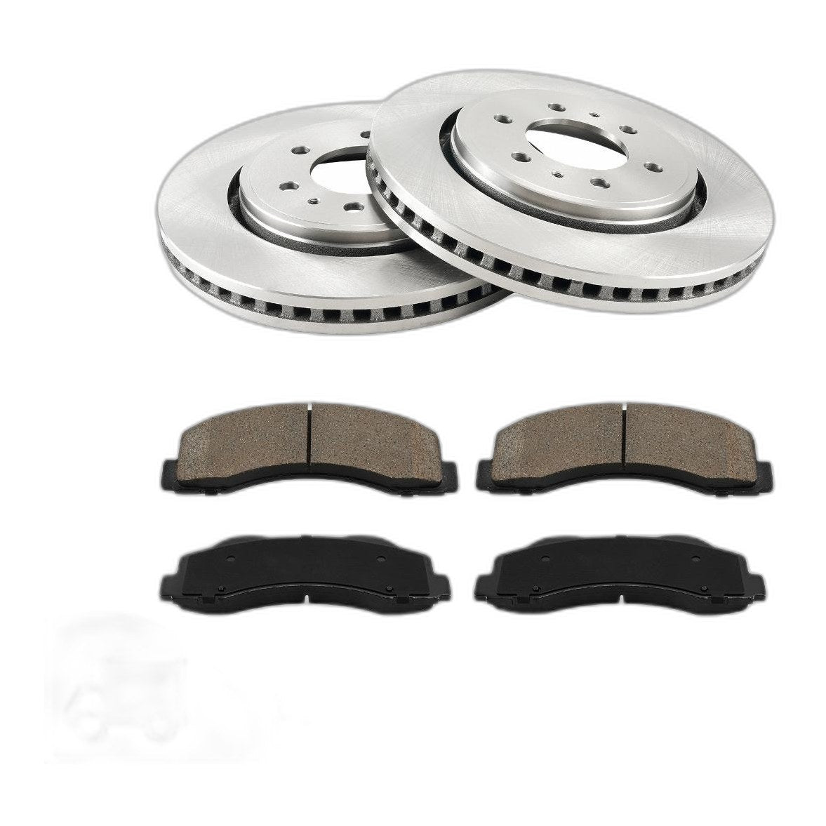 6x Front Brake Rotors & Front Brake Pads for 10-20 F-150 10-21 Expedition Kit