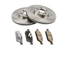 2x Front Brake Rotors 4x Front Brake Pads Fits 2013-2017 Ford Escape Kit Set