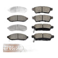 Front Rear Disc Ceramic Pads for Nissan Frontier Xterra Suzuki Equator