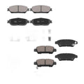 Front & Rear Ceramic Brake Pads Set For 2005 Toyota Sienna P995 P-906 2004-2010