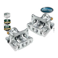 Pair Rear Disc Brake Caliper with Bracket for Volvo S80 2007 2008 2009 2010 2011