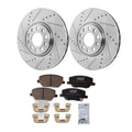 Front & Rear Brake Disc Rotors and Pads Kit for Jeep Compass Renegade Fiat 500X