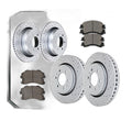 Front Rear Drilled Brake Rotors and Pads Kits for 2010 2011 Ford F-150 6 Lugs