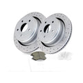 Rear Drilled Slotted Brake Rotors and Pads Kits for Dodge Ram 1500 Durango Aspen