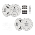Front Rear Drilled Brake Rotors and Pads Kit For 1999 - 2003 Ford F-150 10pc 4WD
