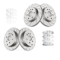 Front Rear Brake Rotors Pads Kits for Chevrolet Traverse GMC Acadia Drilled