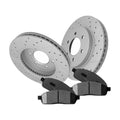Front Brake Rotors+Ceramic Pads Kit for 4WD Ford F-150 Lincoln Mark LT w/6 Lugs