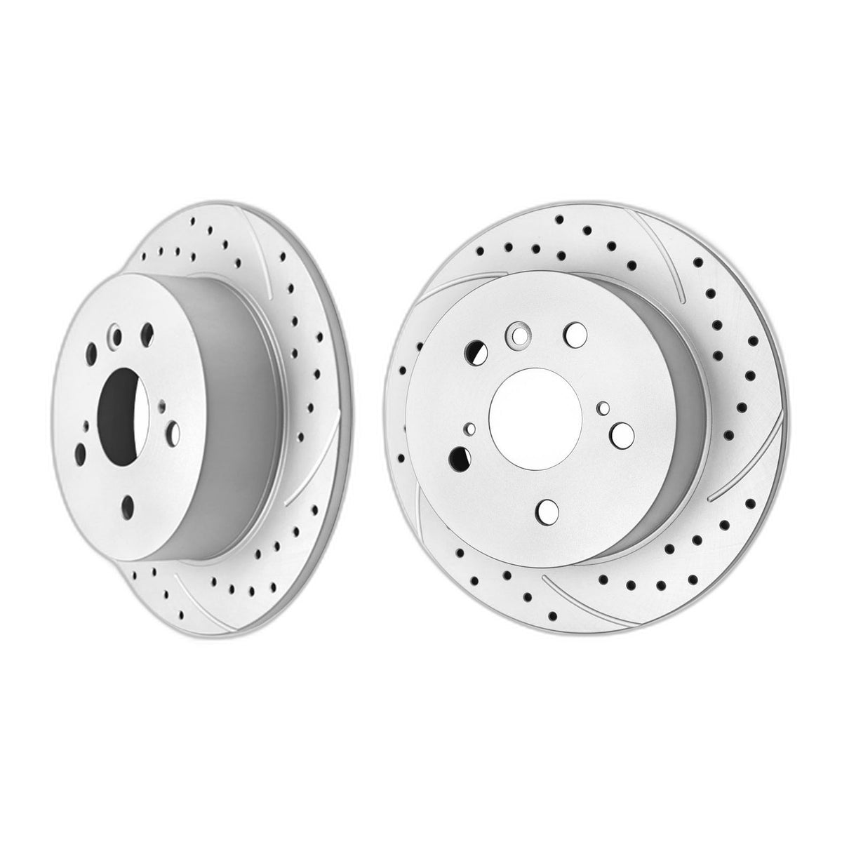 Rear Brake Rotors Pads Kit for Toyota Camry 2007-2011 AVALON Drilled Brakes