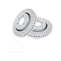 Front Drilled Brake Rotors Ceramic Pads Kit for 2010 2011 2012 - 2018 Ford F-150