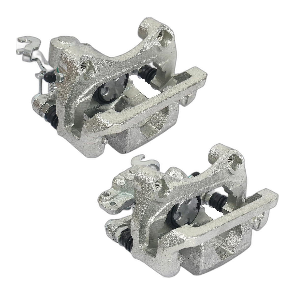 Pair Rear Brake Calipers w/ Bracket for 2006-2012 Ford Fusion 2006-2013 Mazda 6