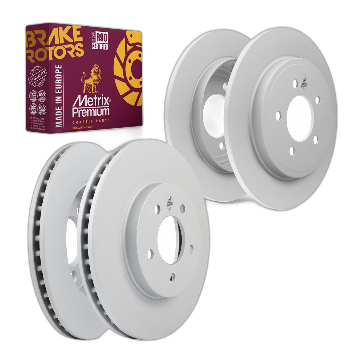 Front & Rear Brake Rotor Set for 05-08 Ford Escape Mercury Mariner Mazda Tribute