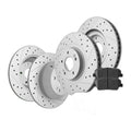 Front Rear Disc Rotors Ceramic Brake Pads Kit for 2014 - 2020 Kia Sorento