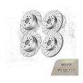 Front Rear DRILLED Rotors Brake Pads kit for 2013 -2016 Ford Fusion Lincoln MKZ