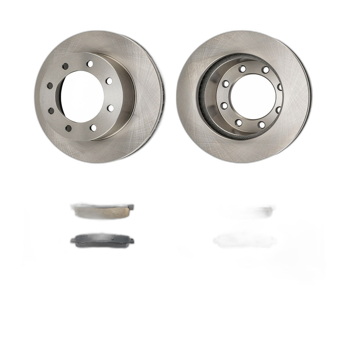Front Brake Rotors And Ceramic Pads Kit For Ford F-250 Super Duty 2005-2012