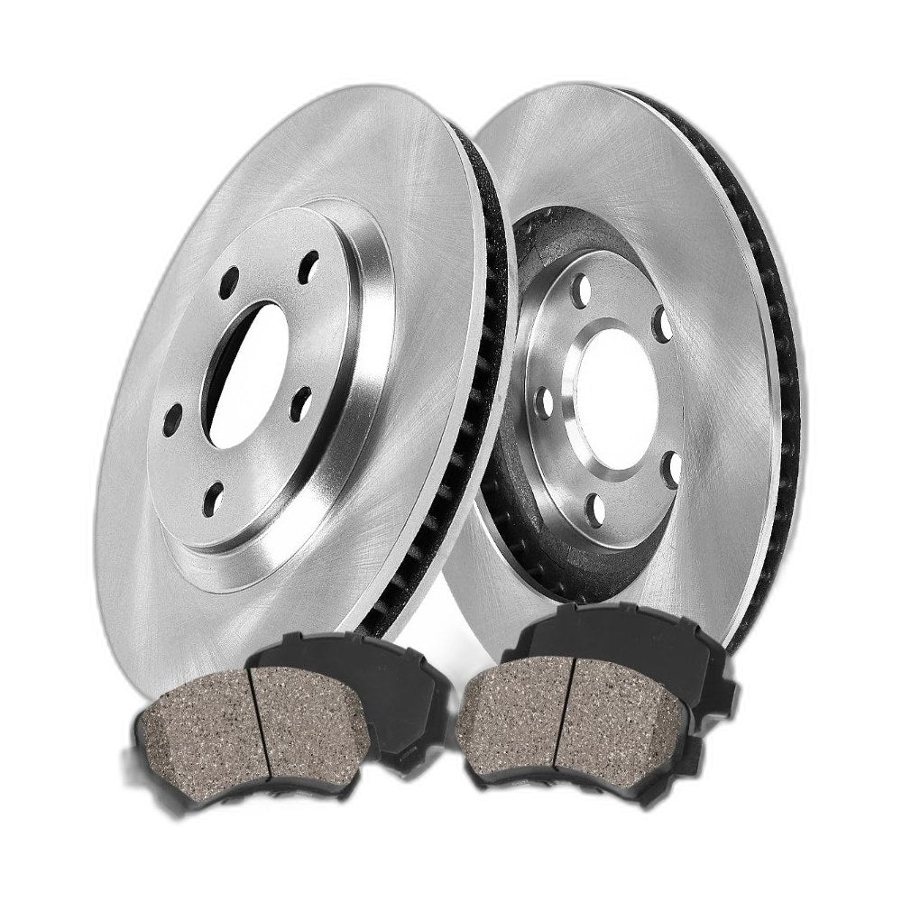 Front Brake Kit for Saturn SC/SL Series 1991-2002 - Disc Rotors, Ceramic Pads &