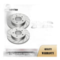 Front Drilled Rotors Brake and Pads for FORD F-150 1997-1998 and 1999-2003