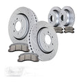 Fit Ford F-150 Raptor 6 Lug Front Rear Slotted Rotors and Brake Pads Brakes Kits