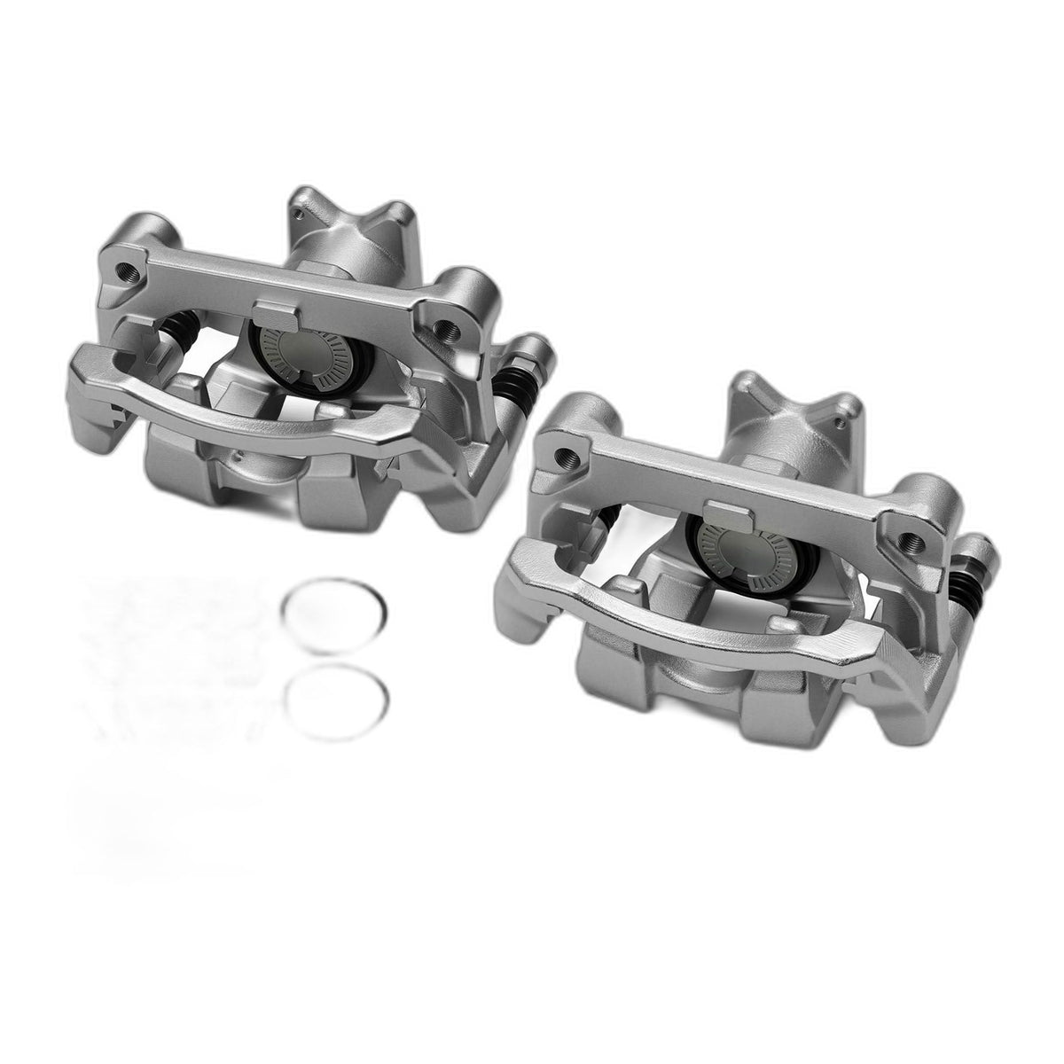 Pair Rear Side Brake Caliper with Bracket for Kia Sorento Hyundai Santa Fe 21-26