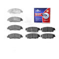 Front + Rear Disc Ceramic Brake Pads Set for Escalade Avalanche Silverado Tahoe