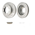 Front Brake Rotors+ Front Brake Pads for 05-07 F-250/350 6.0L 05-10 F-250 5.4L