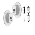 REAR Brake Rotors Pads Kit Drilled for Toyota Highlander 2008-2009 2010-2013