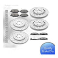 Front Rear Brake Rotors Pads for Ford Flex Explorer Heavy Duty Brakes Package