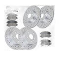 Front and Rear Brake Rotors Pads for Ford Fusion Lincoln MKZ Ford Fusion Slotted