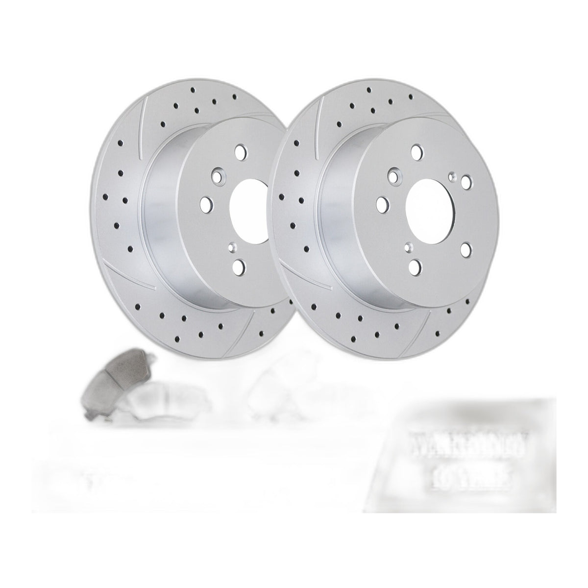 REAR Brake Rotors and Pads Kit for 2006-2018 Toyota RAV4 Drilled Slotted